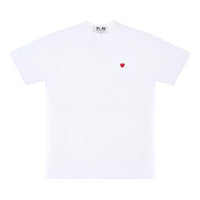 (WMNS) COMME des GARCONS PLAY FW25 PLAY Small Heart T-Shirt 'White' AZ-T303-051-2