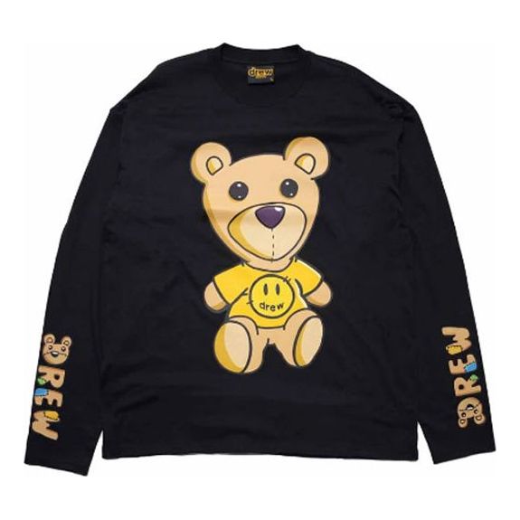 Drew House Theodore Longsleeve T-shirt 'Black' DR-FW21-077