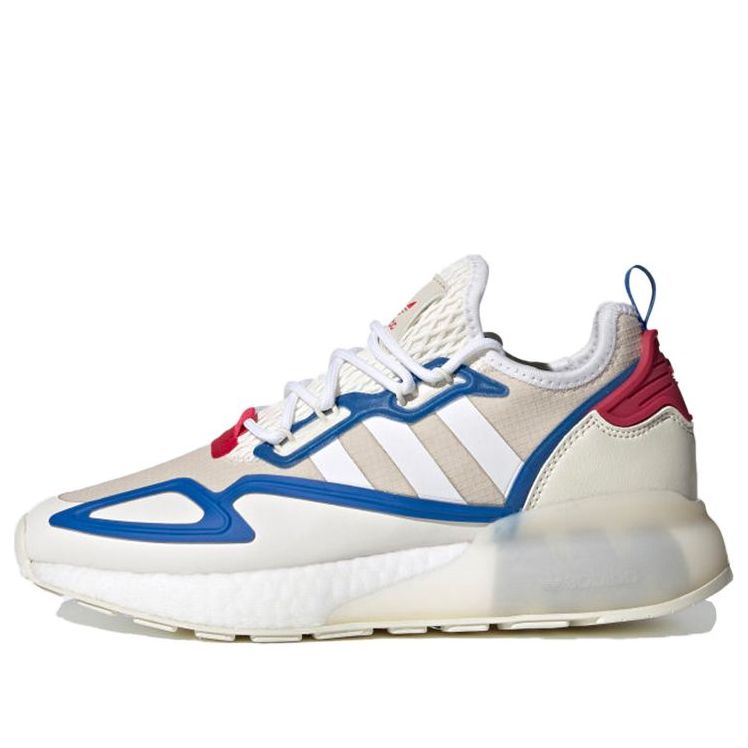 (WMNS) adidas originals ZX 2K Boost 'White Blue Red' FZ0220