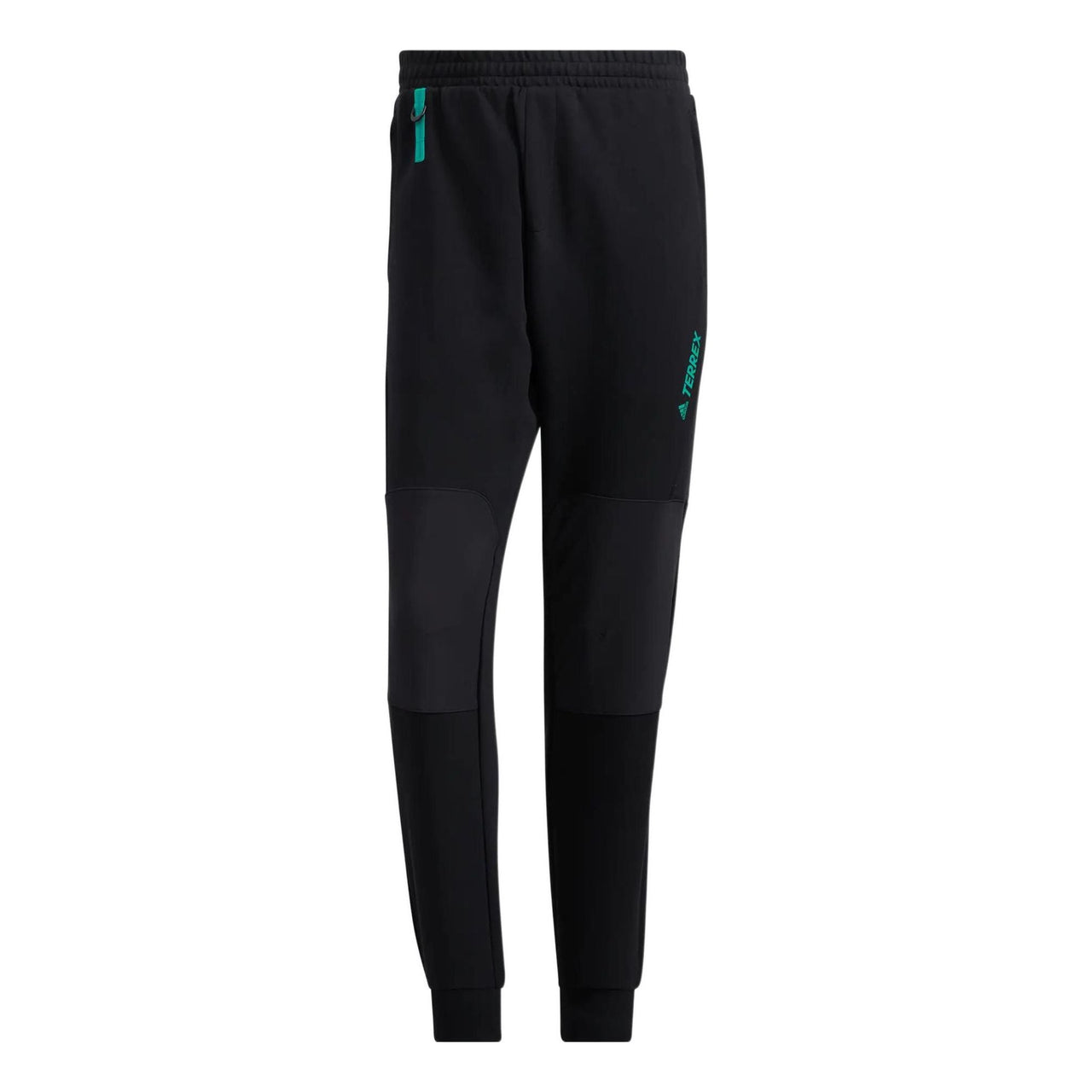 Men's adidas Solid Color Lacing Bundle Feet Loose Sports Pants/Trousers/Joggers Black HE7330
