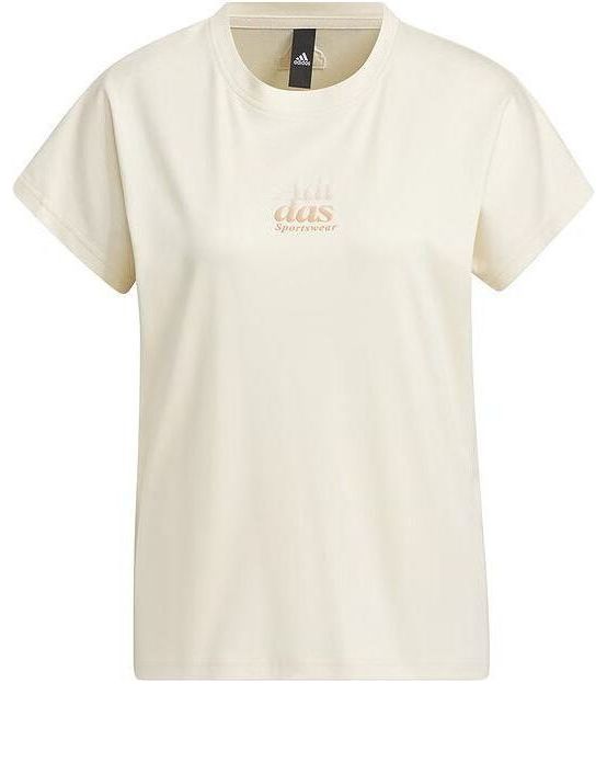 (WMNS) adidas 5 Miles Lounge Silky Touch T-shirt (Asia Sizing) 'Beige' IM8861