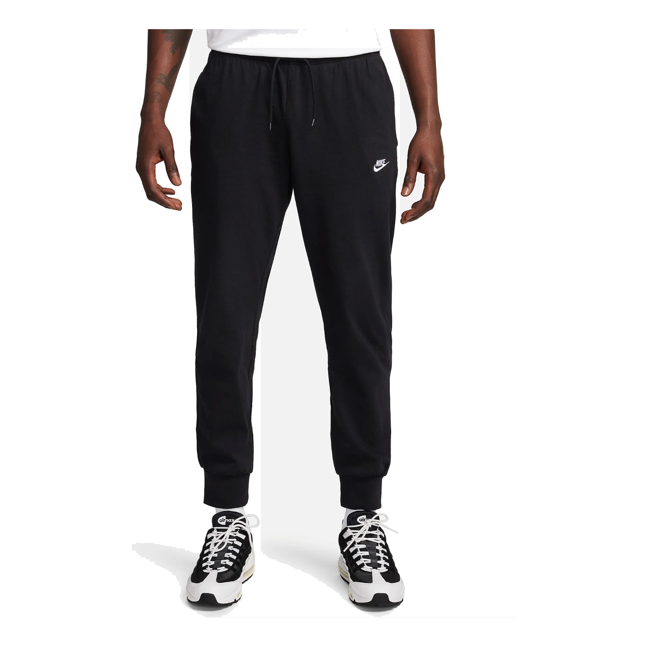 Nike Club Knit Joggers 'Black White' FQ4330-010