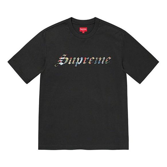Supreme Week 6 Floral Applique Shirt Flowers Logo Short Sleeve Unisex SUP-SS21-595