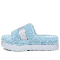(WMNS) UGG Fluffita Outdoor Thick Sole Slipper Sky Blue 1113475-HRZN