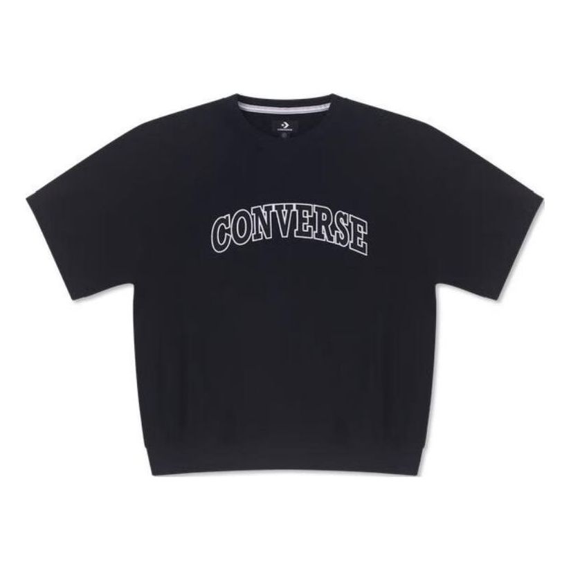 Converse Retro Chuck Crew T-shirt 'Black' 10026428-A01