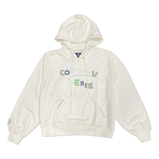 (WMNS) Converse Chain Stitch Hoodie 'Beige' 10025515-A01