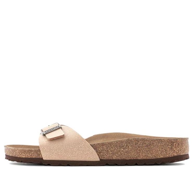 Birkenstock Madrid Birko-Flor White Narrow Fit 'Pink' 1020504