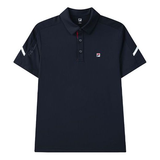 FILA Athletics Series Athleisure Casual Sports Short Sleeve polo Royal blue A11M123152F-NV