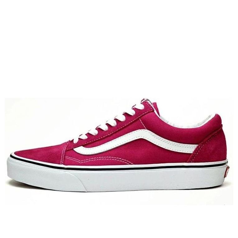 Vans Old Skool Retro Low Tops Casual Skateboarding Shoes Rose Red VN0A4U3B2NE