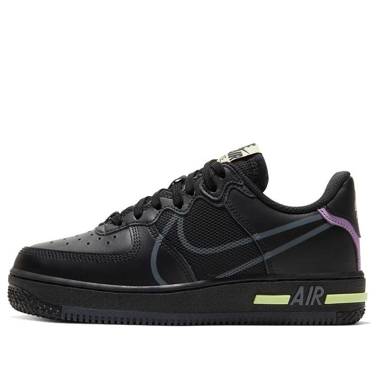 (GS) Nike Air Force 1 React 'Triple Black' CD6960-001