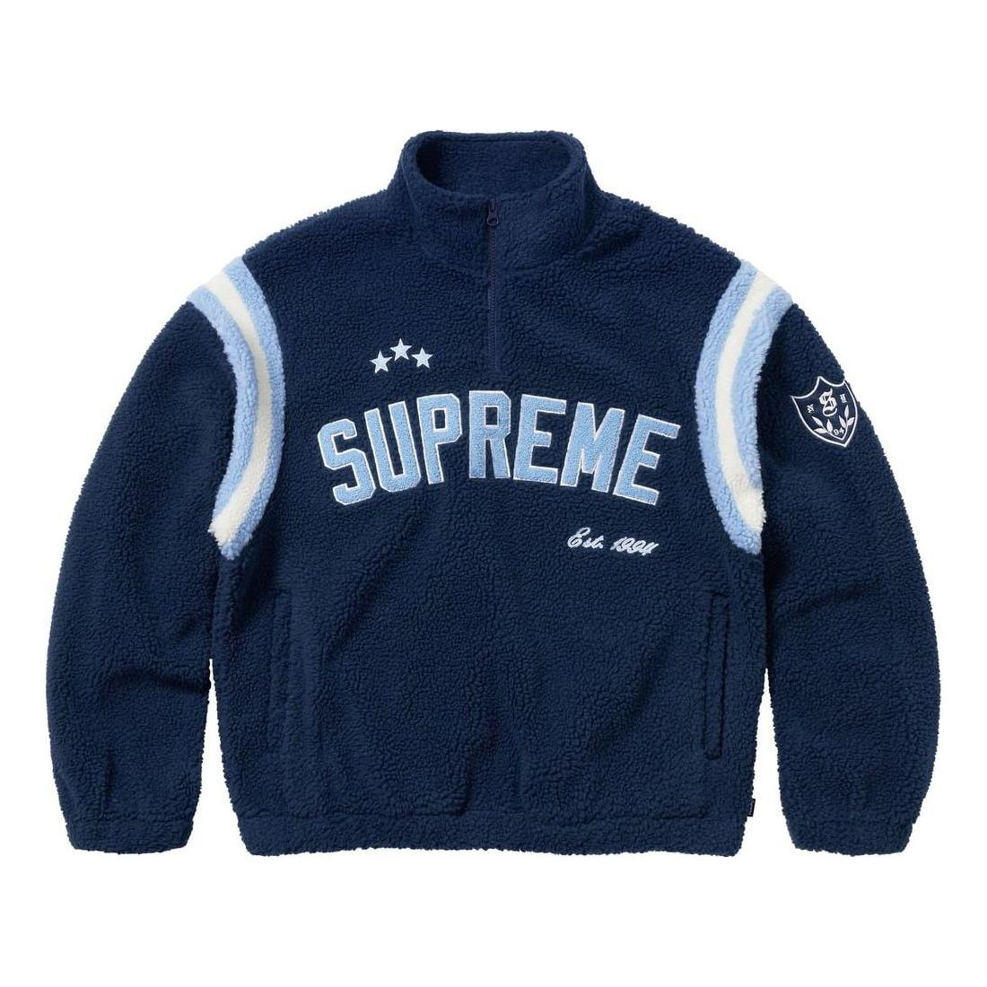 Supreme FW23 Week1 ARC Half Zip Fleece Pullover Jacket 'Navy' SUP-FW23-016