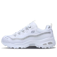 (WMNS) Skechers D'lites-Now & Then 'White Silver' 11923-WSL
