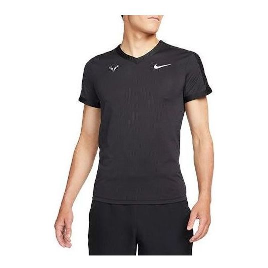 Nike Rafa Dri-Fit Short Sleeve Tennis Top 'Black' DM4268-010
