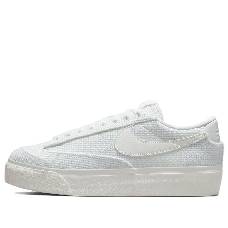 (WMNS) Nike Blazer Low Platform Essential 'Summit White Woven' DN0744-100