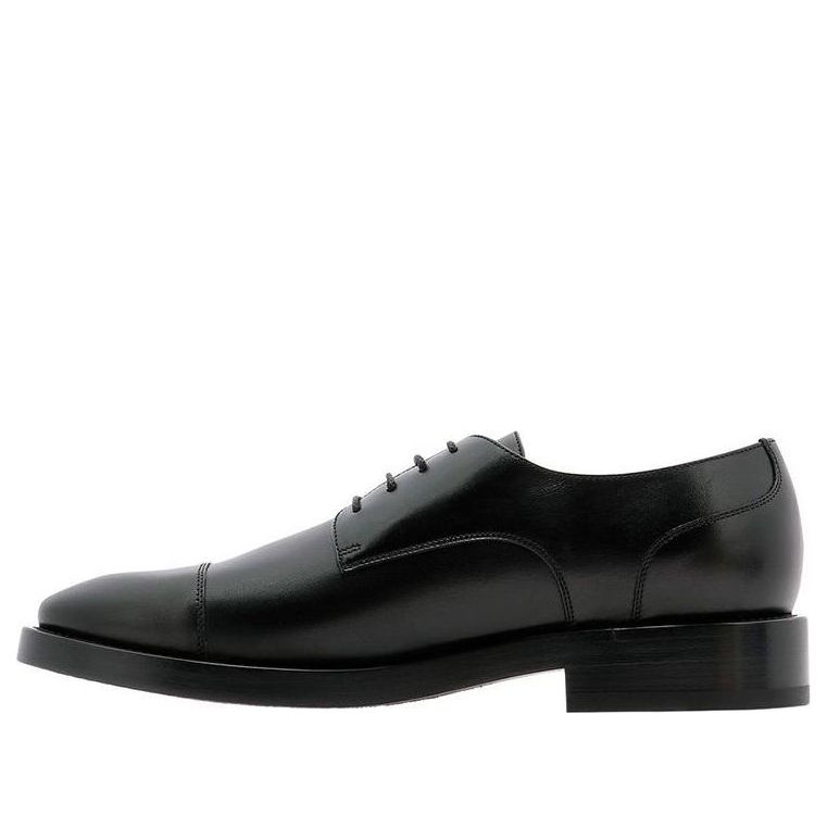 Balenciaga Logo Cap Toe Derby Shoes 'Black' 590716WA7201000