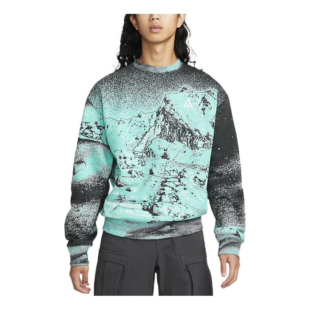 Nike ACG Therma-FIT CREW printed top 'Green' DQ5792-369