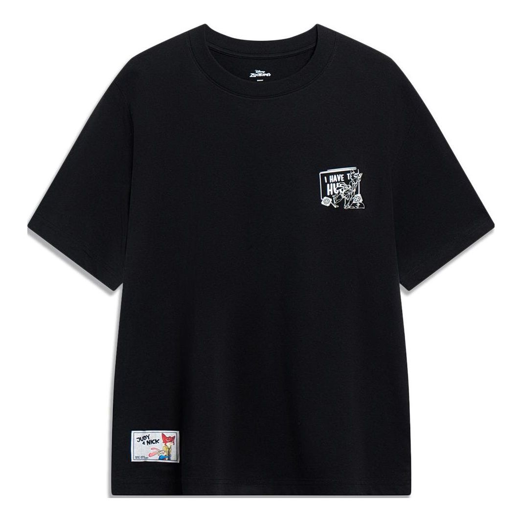 Li-Ning x Disney Zootopia Graphic T-shirt 'Black' AHST269-4