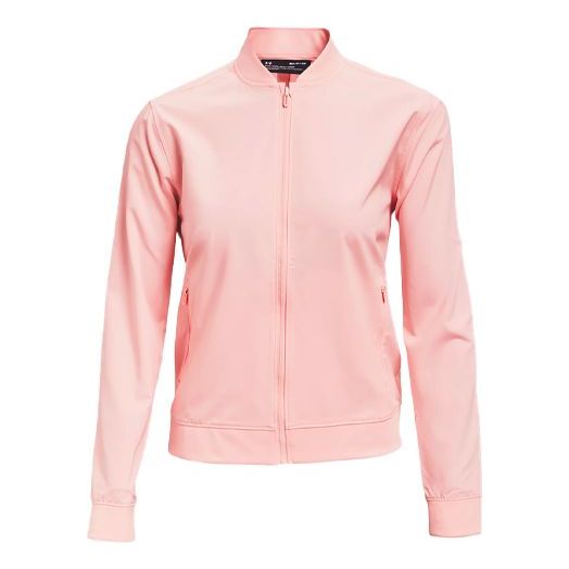 (WMNS) Under Armour Storm Windstrike Golf Sports Zipper Jacket 'Pink' 1362109-658