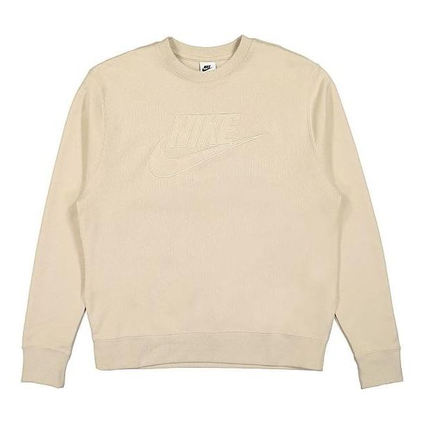 Nike Club Fleece French Terry Crew 'Beige' DQ4583-206