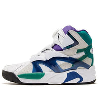 PUMA Disc System Weapon Discstory Mid Sneakers White/Green/Blue 374084-03
