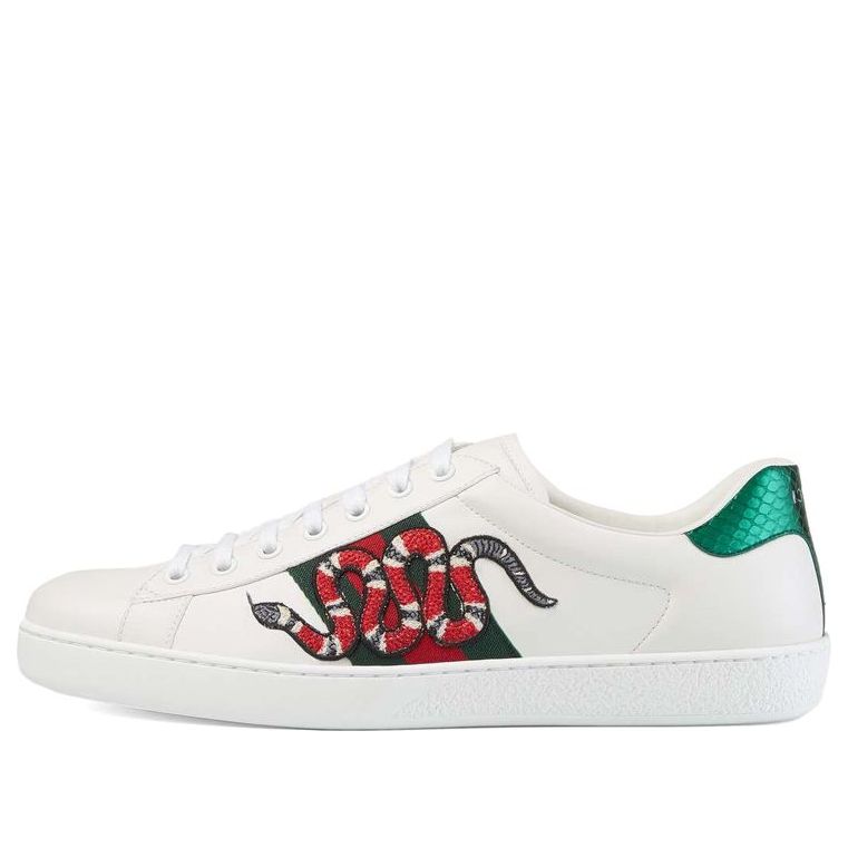 Gucci Ace Embroidered 'Snake' 456230-02JP0-9064