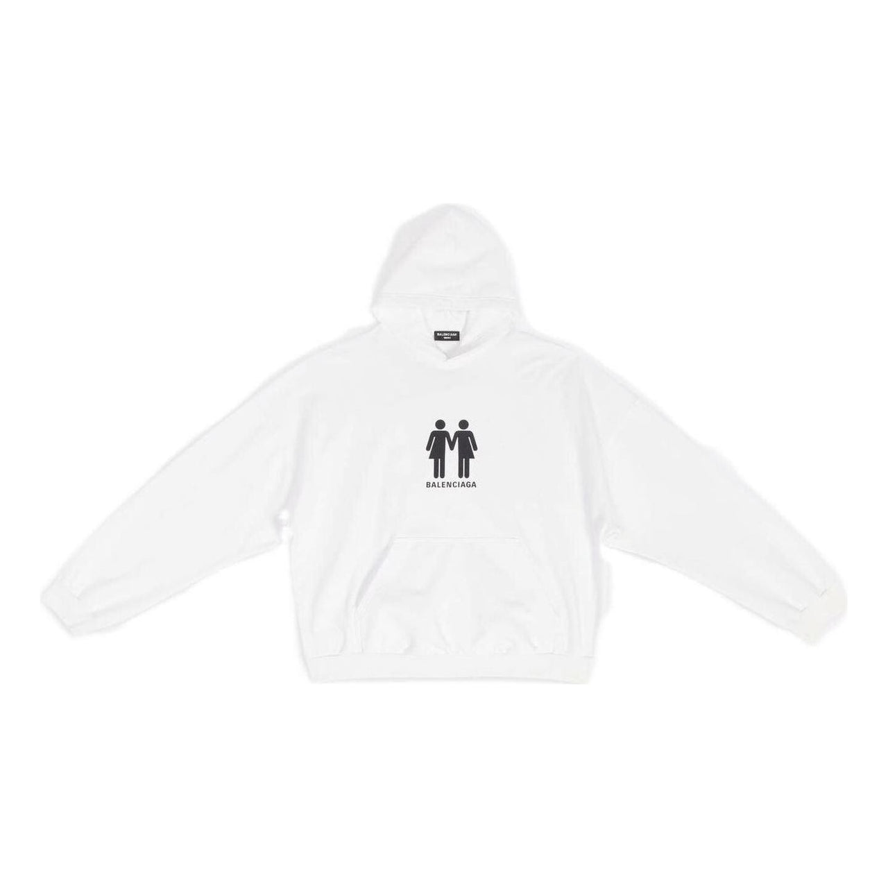 Balenciaga Pride Hoodie Boxy Fit 'White' 651799TMVO30904