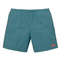 Supreme SS18 Nylon Water Short Solid Color Casual Shorts Gray Blue SUP-SS18-10431
