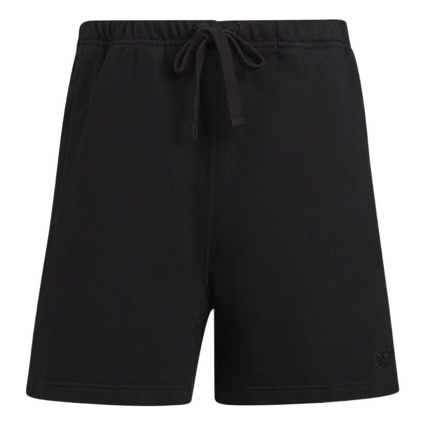 adidas originals Blue Version Solid Color Lacing Athleisure Casual Sports Shorts Black H33447