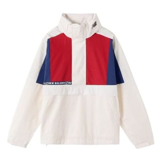 New Balance Vintage Colorblock Jacket 'White Blue Red' NAA13023-DRE