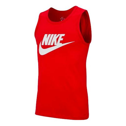 Men's Nike Sportswear Alphabet Knit Red Vest AR4992-657