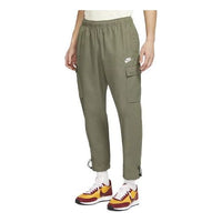 Nike Sportswear Logo Small Label Embroidered Woven Cargo Long Pants Green Army green CU4326-380