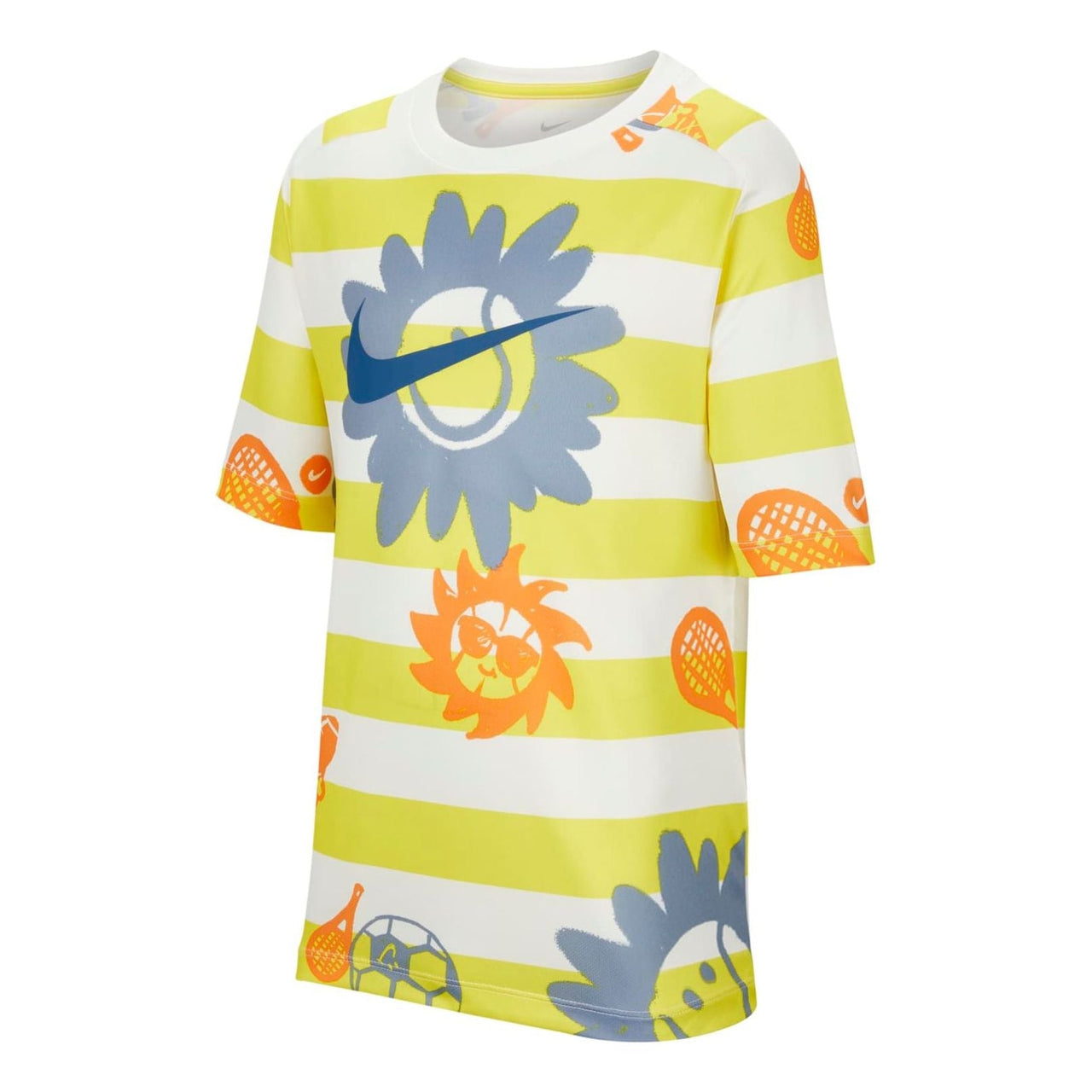 (GS) Nike Dri-FIT Graphic T-Shirt 'Yellow White' HM4639-731