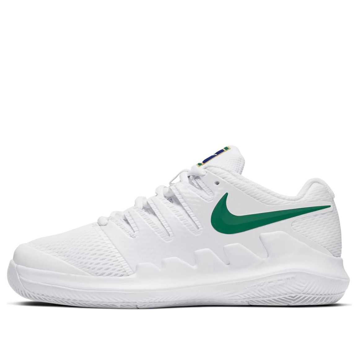 (GS) Nike Court Jr. Vapor X 'White Green' AR8851-102