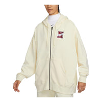 (WMNS) Nike Sportswear Essential Fleece Jacket 'Beige' FV8445-113