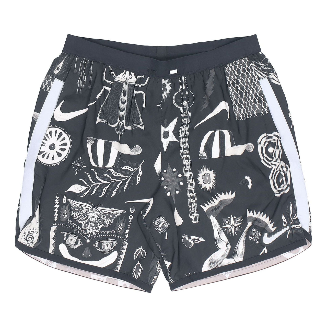 Nike Graffiti Printing Running Shorts Black CJ5817-010