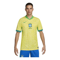 Nike Dri-FIT Soccer Brazil 2024 Stadium Home Replica Jersey 'Yellow Green' FJ4284-706