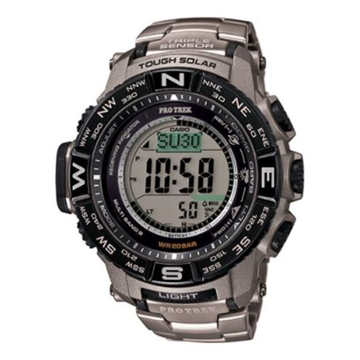 CASIO Solar Powered Waterproof Sports Shockproof Mens Gray Digital PRW3500T-7
