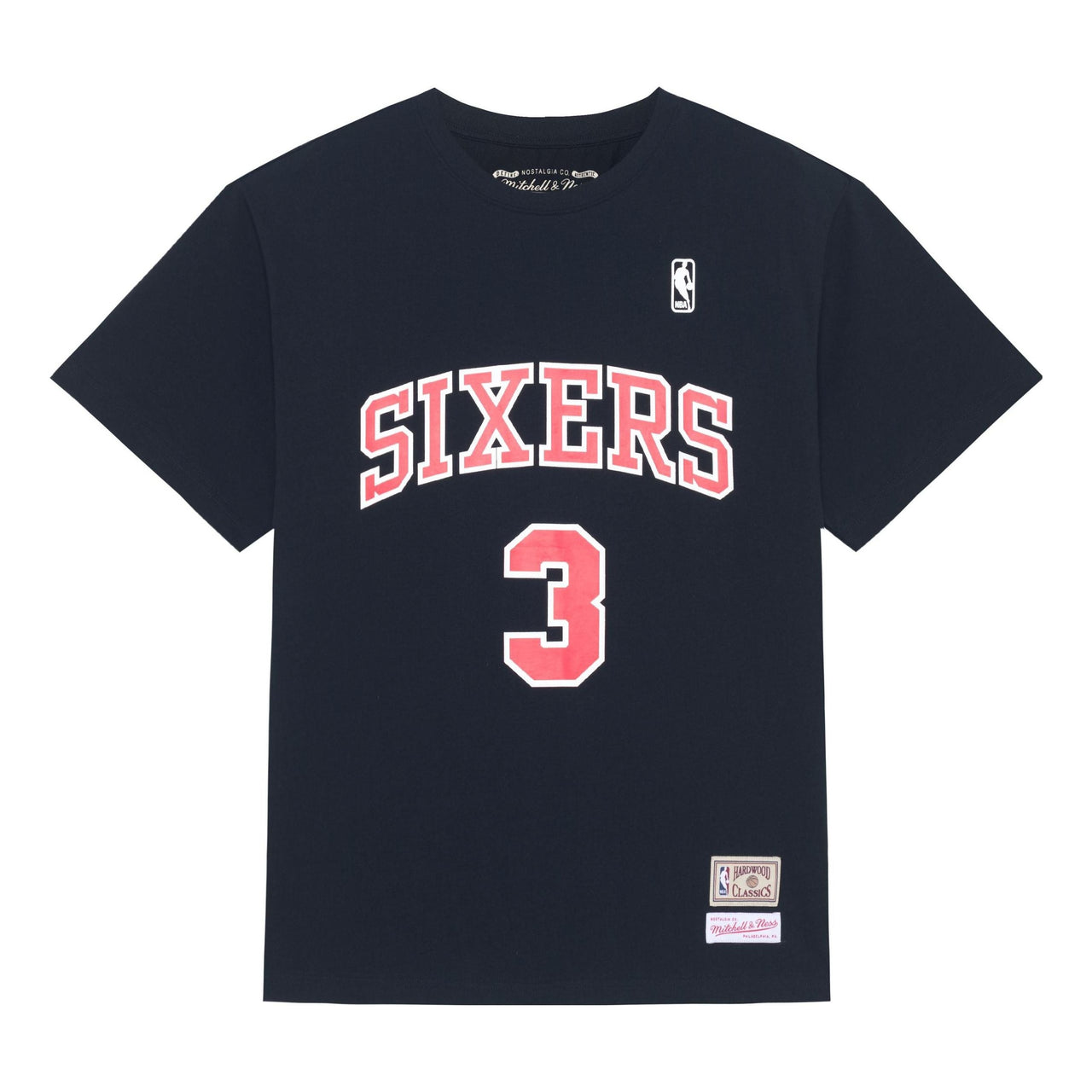 Mitchell & Ness x NBA Philadelphia 76ers T-shirt 'Allen Iverson 3' MNJYSST230132-BLACK