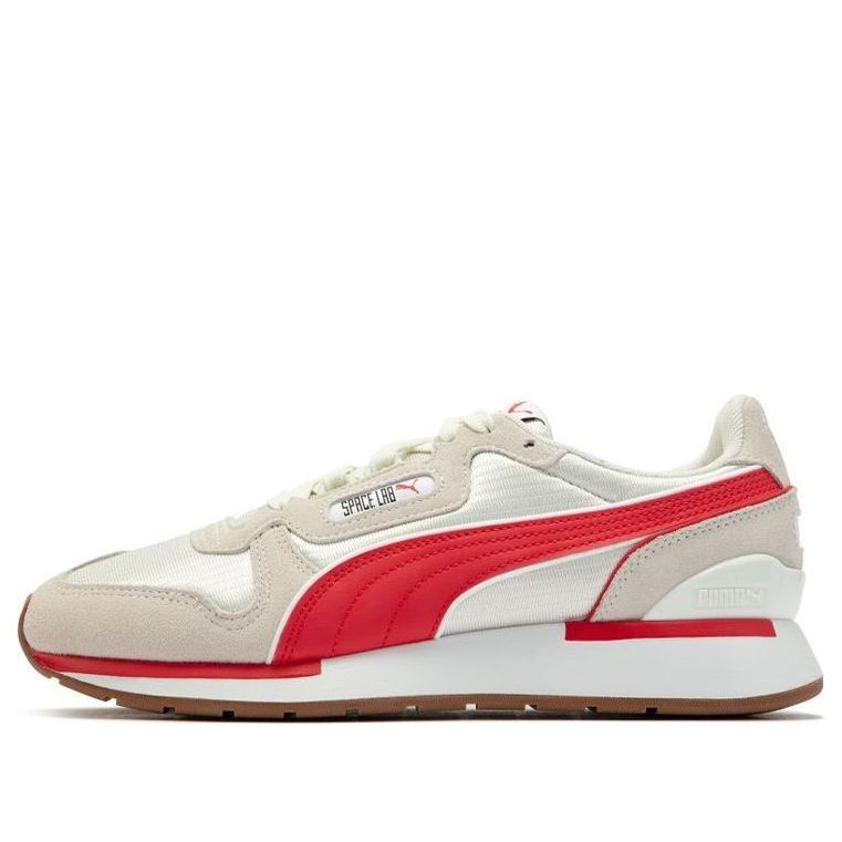 PUMA Space Lab Athleisure Casual Sports Shoe Unisex White Red 383158-04