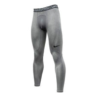 Nike Logo Sports Training Quick Dry Leggings Gray 838068-091
