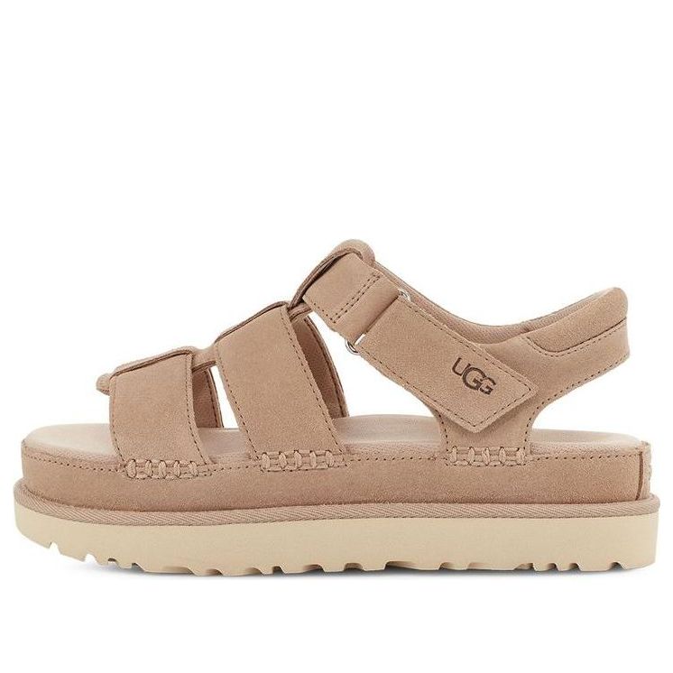 (WMNS) UGG Goldenstar Strap Platform Sandal 'Driftwood' 1137890-DRI