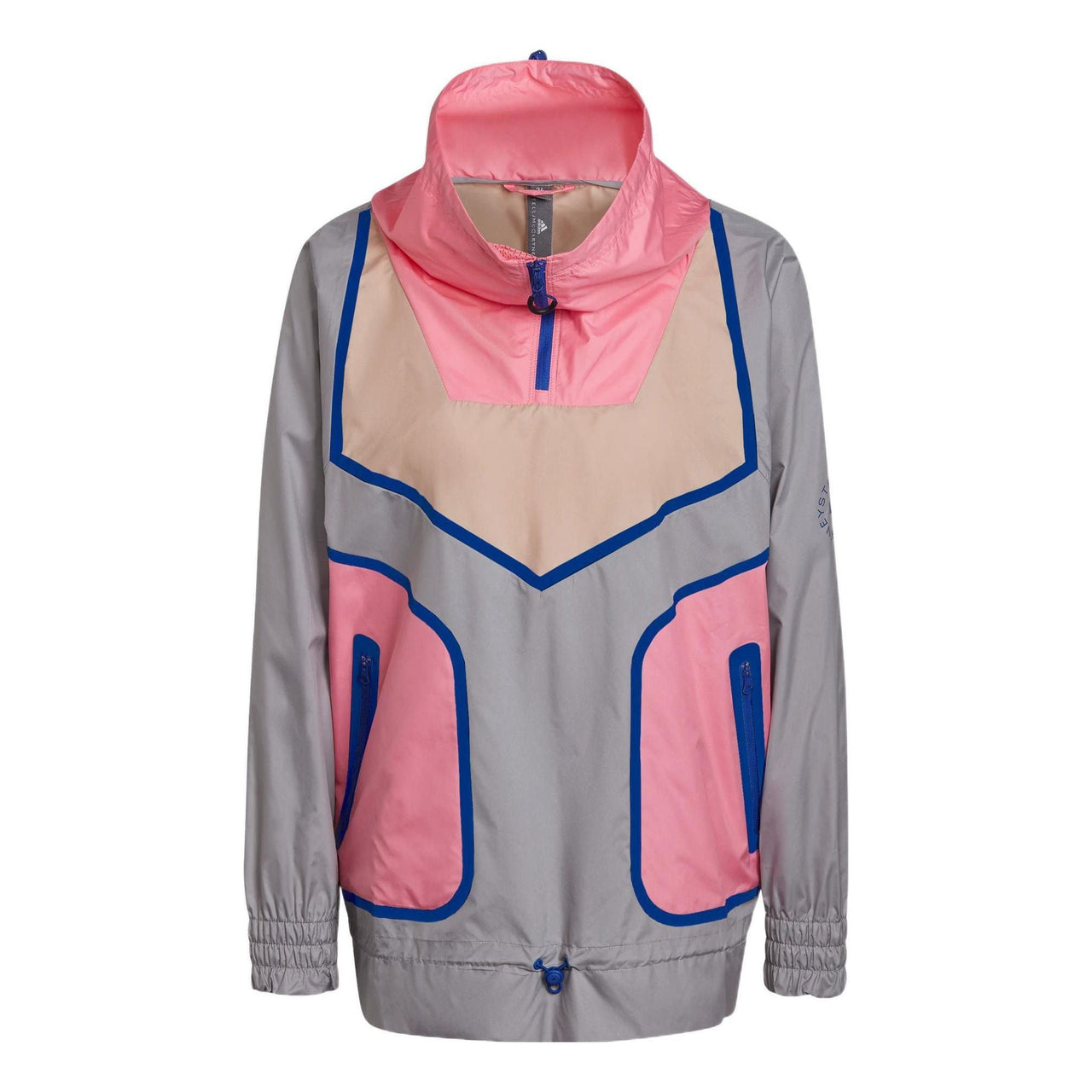 (WMNS) adidas Stella McCartney Half Zip Jacket 'Grey Pink' H59961