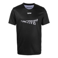 Off-White Logo Casual Short Sleeve Version Black OMVA017V21FAB0021001