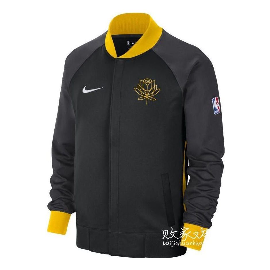 Nike x Nba Golden State Warriors Showtime City Edition Jacket 'Black' DN8404-010