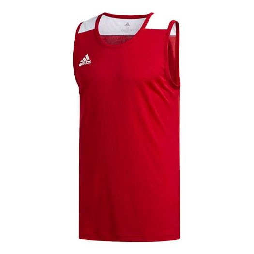adidas Basketball Training Casual Sports Vest Red DY7372