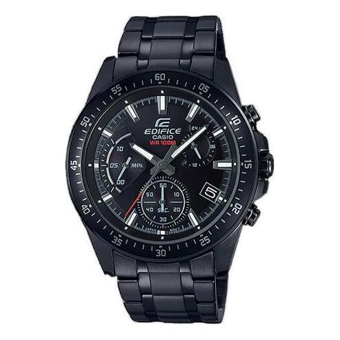 Men's CASIO Edifice Watch Mens Black Analog EFV-540DC-1AVUEF