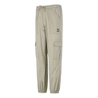 PUMA Woven Cargo Bundle Feet Casual Long Pants Creamy White 533101-42