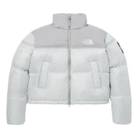 (WMNS) The North Face White Label Novelty Nuptse Down Jacket Asia Sizing 'Ice Grey' NJ1DP85L