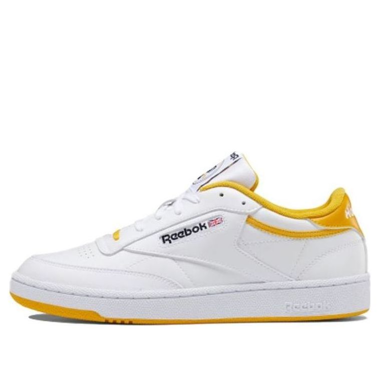 Reebok Club C 85 Running Shoes White/Yellow FX3373