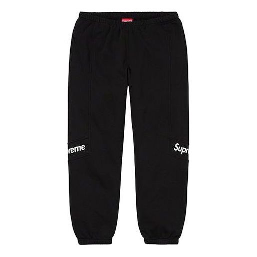 Supreme Color Blocked Sweatpants 'Black White' SUP-SS20-363